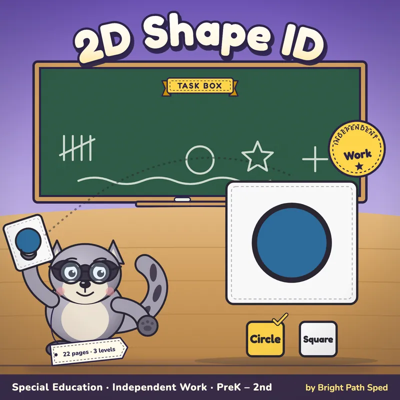 2D Shape Identification Sort Task Box, image 1 of 4