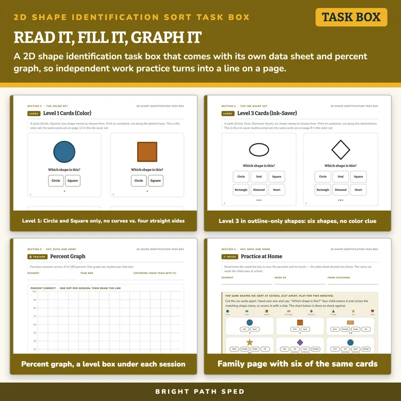 2D Shape Identification Sort Task Box, image 3 of 4
