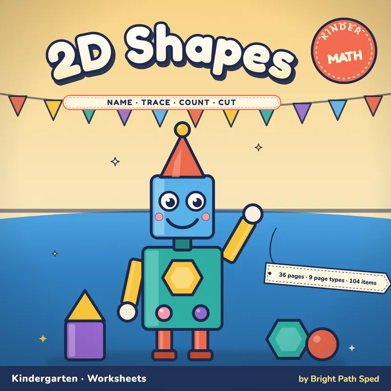 2D Shapes Worksheets, image 1 of 4