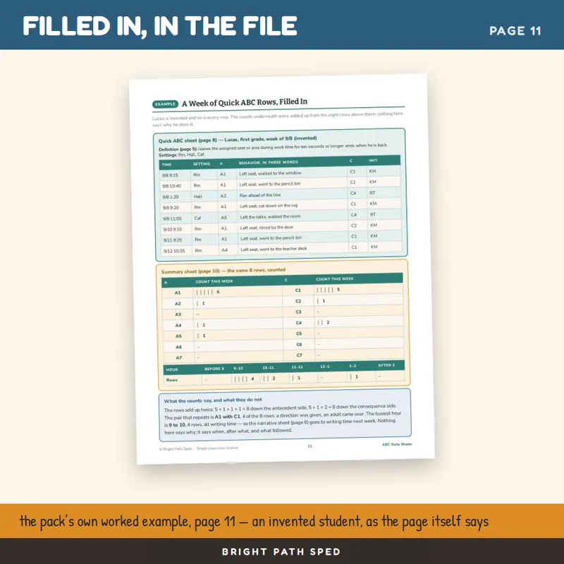 ABC Data Sheets Editable, image 4 of 4