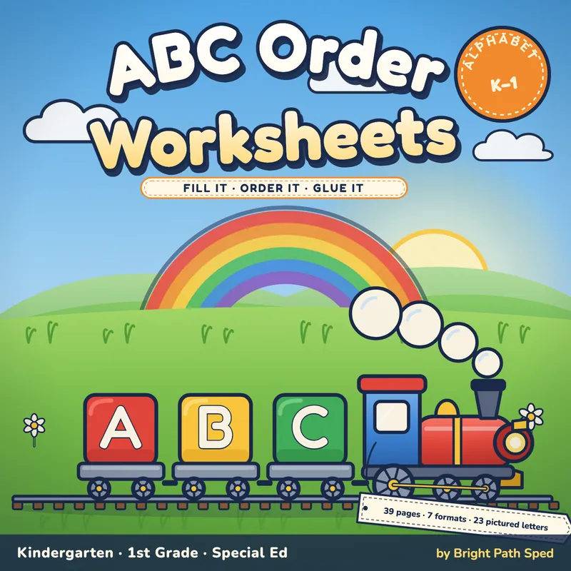 ABC Order Worksheets, image 1 of 4