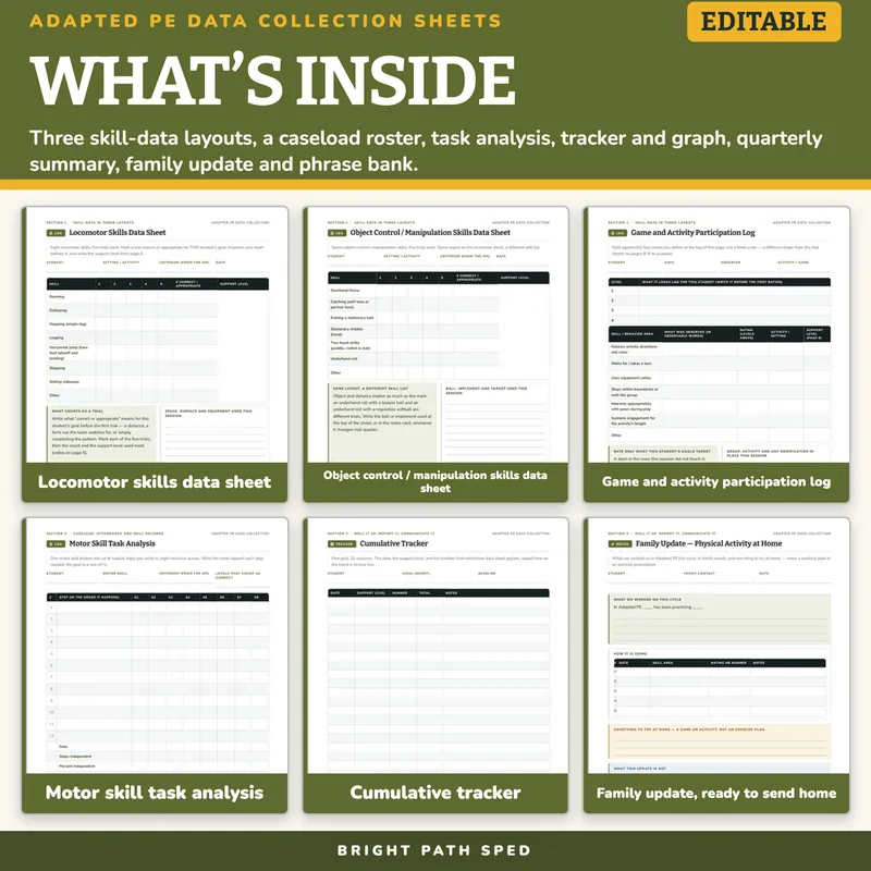 Adapted PE (APE) Data Collection and Progress Monitoring, image 2 of 4