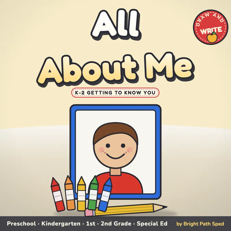 All About Me Worksheets, image 1 of 4