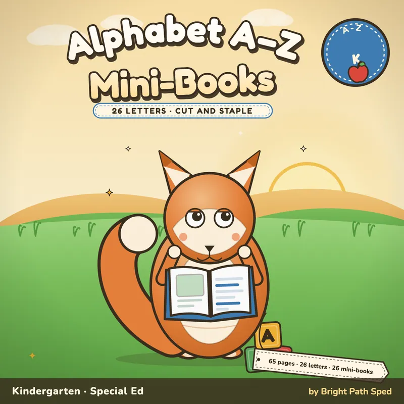 Alphabet Worksheets A-Z Mini-Books, image 1 of 4
