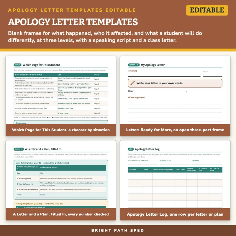 Apology Letter Template Editable, image 3 of 4