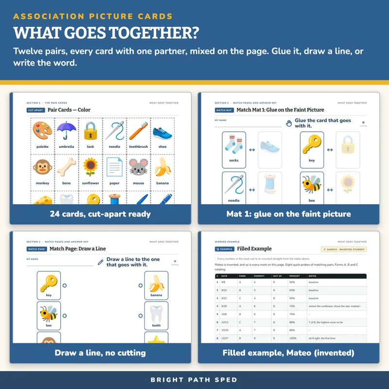 Association Picture Cards: What Goes Together?, image 3 of 4
