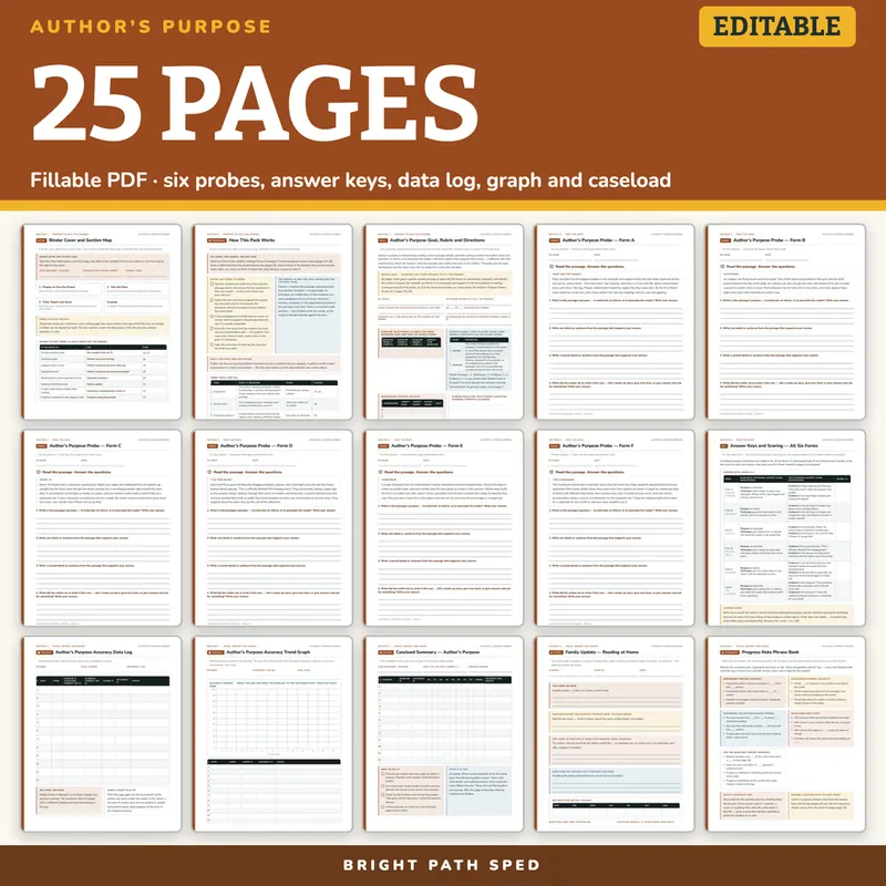 Author's Purpose Probes Editable, image 4 of 4