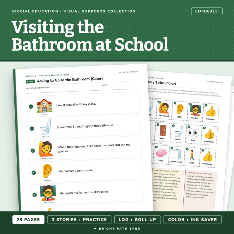 Bathroom Social Story, image 1 of 4