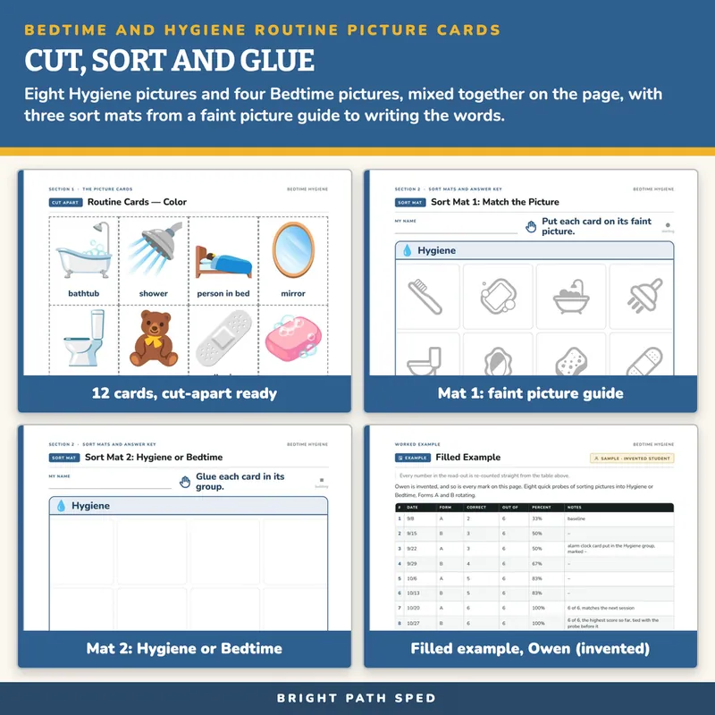 Bedtime and Hygiene Routine Picture Cards, image 3 of 4