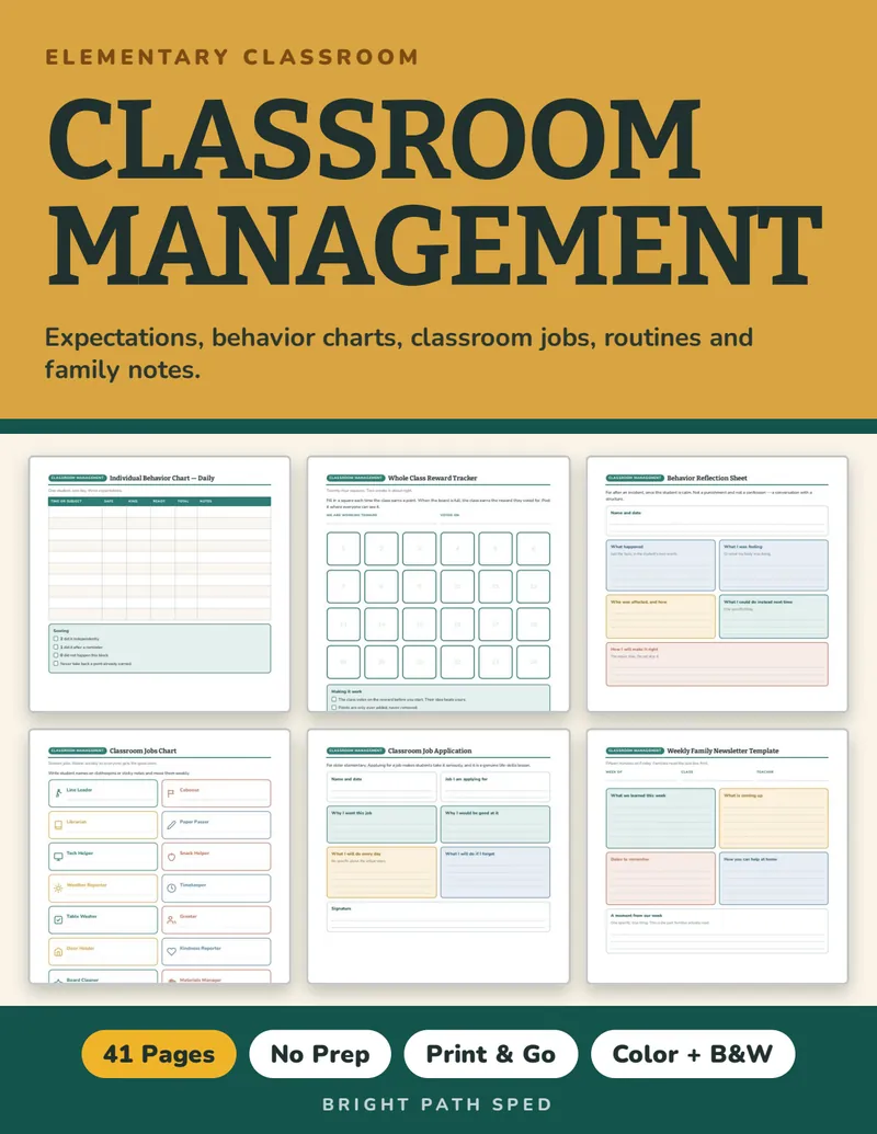 Behavior Charts and Classroom Routines, image 1 of 1