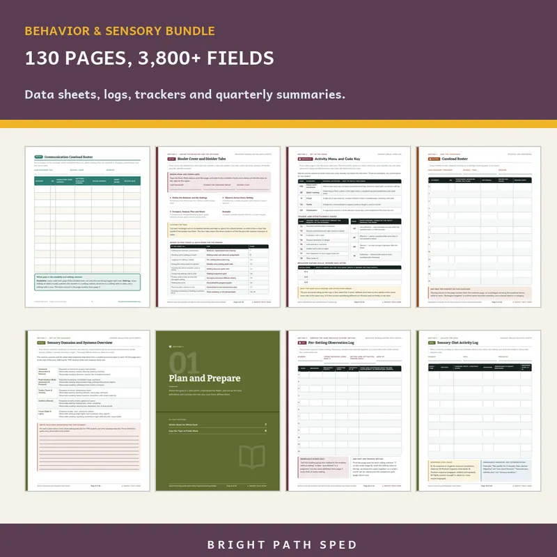 Behavior, Communication and Sensory Support Bundle, image 3 of 3