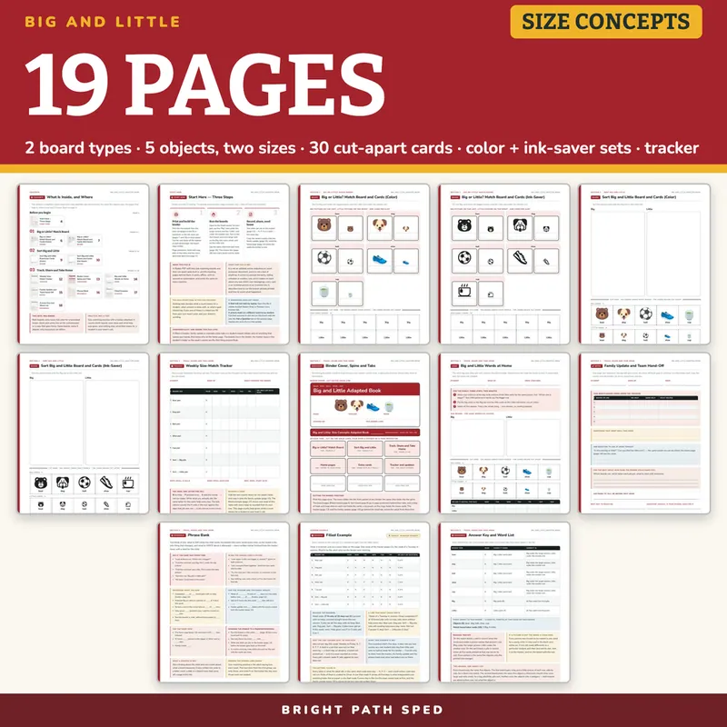 Big and Little: Size Concepts Adapted Book, image 4 of 4