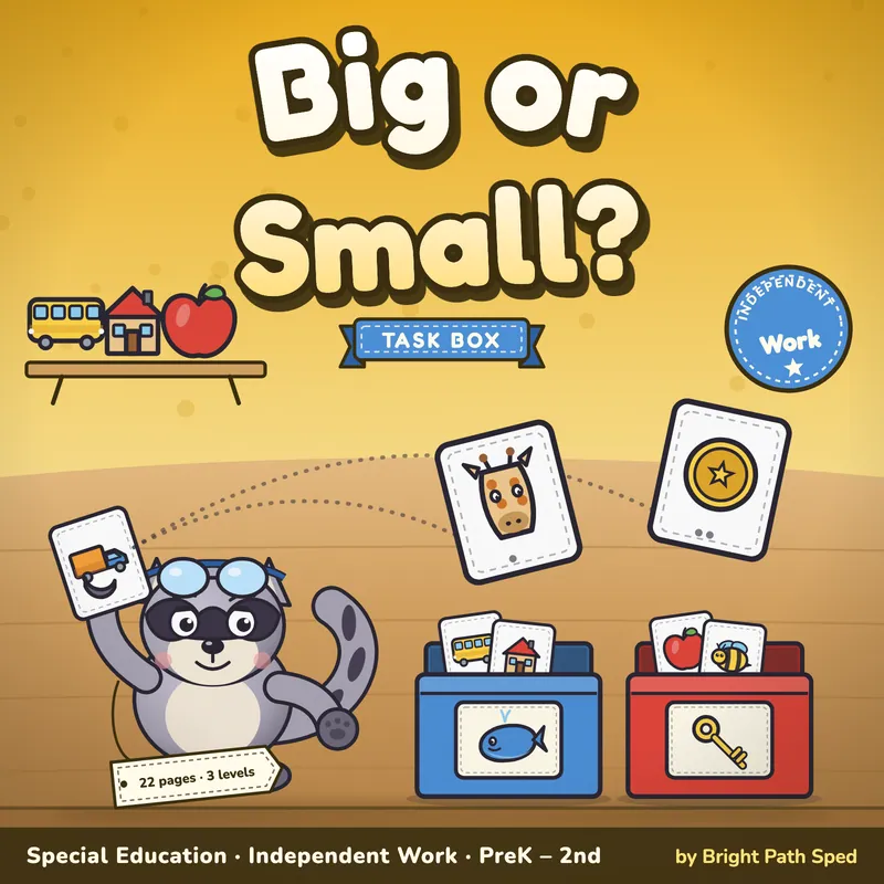 Big vs Small Sort Task Box, image 1 of 4