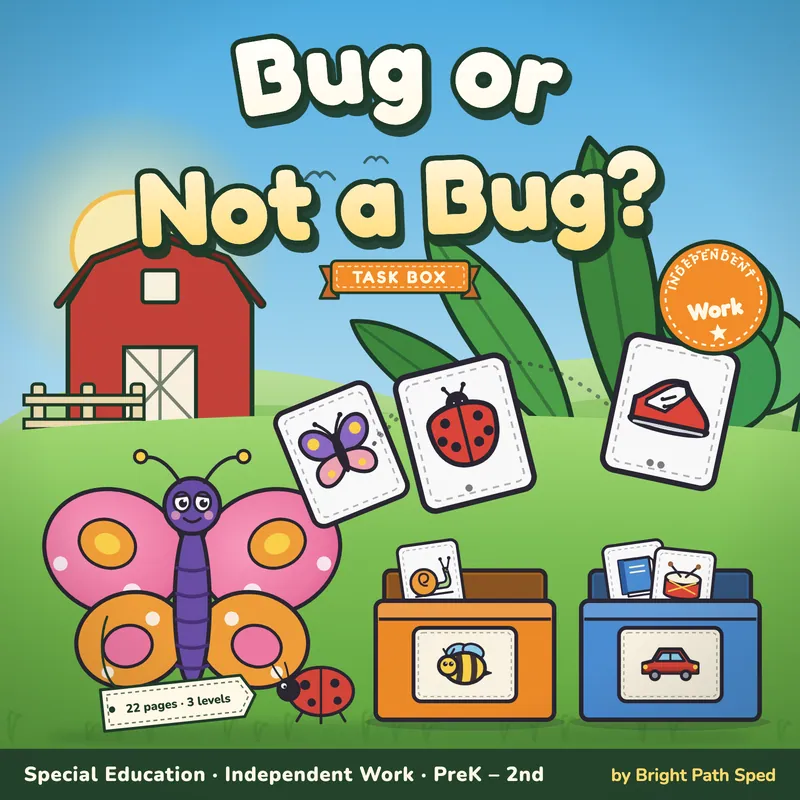 Bugs vs Not Bugs Sort Task Box, image 1 of 4