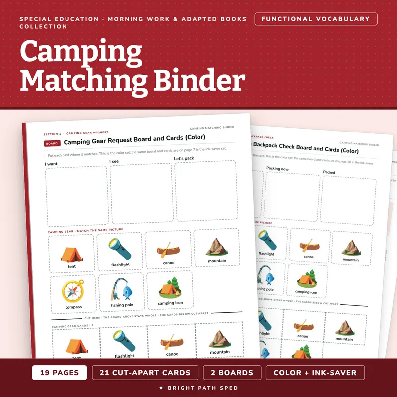 Camping Matching Binder, image 1 of 4