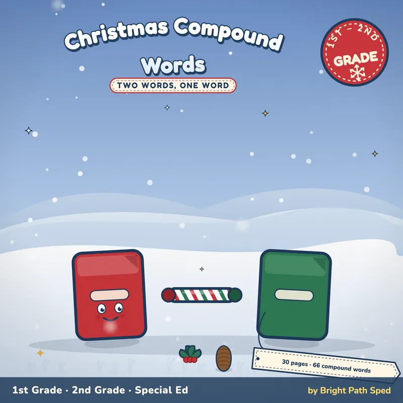Christmas Compound Words Worksheets, image 1 of 4