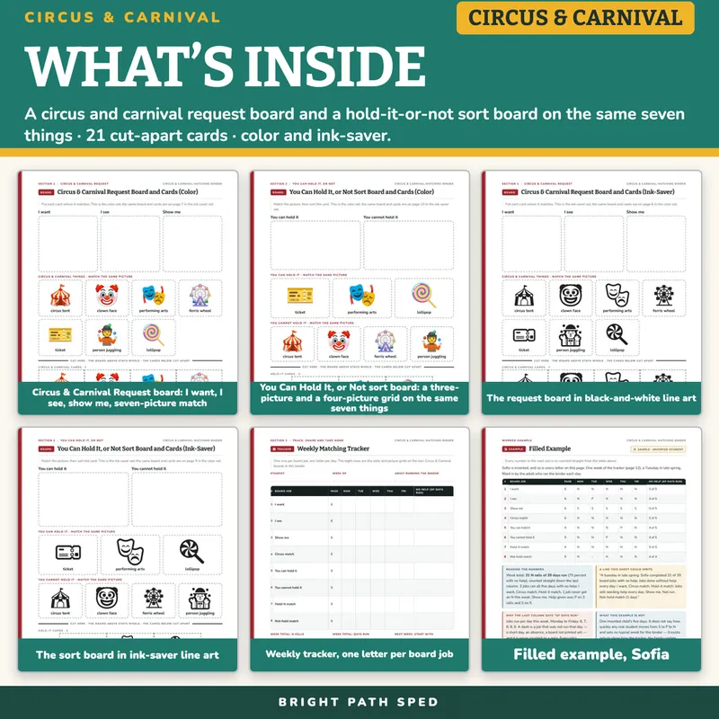 Circus & Carnival Matching Binder, image 2 of 4