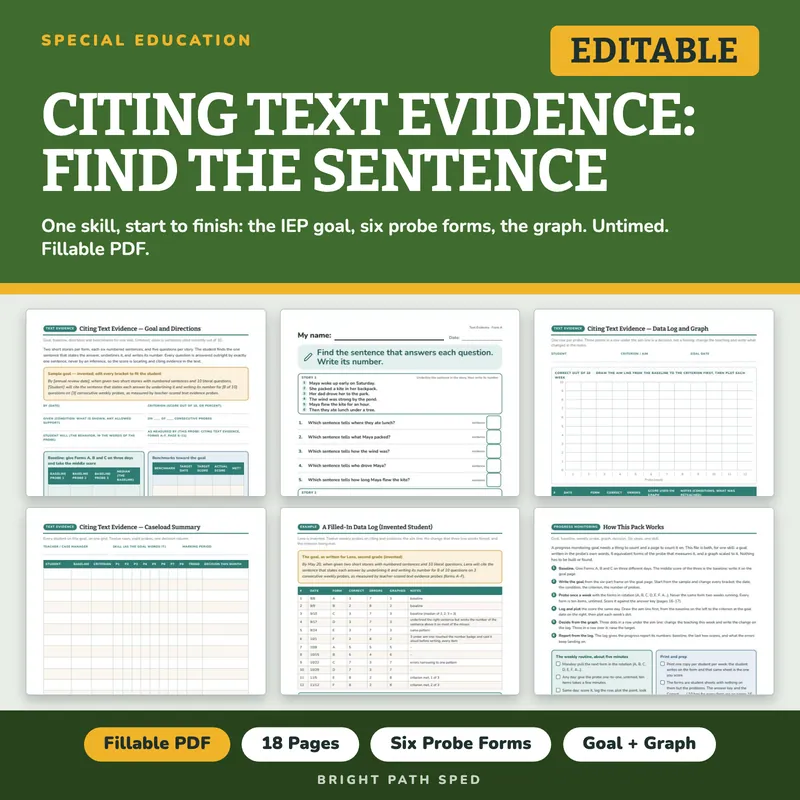 Citing Text Evidence Progress Monitoring Probes, image 1 of 4