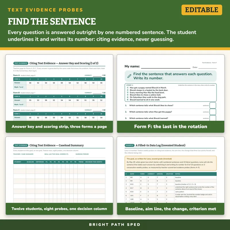 Citing Text Evidence Progress Monitoring Probes, image 3 of 4