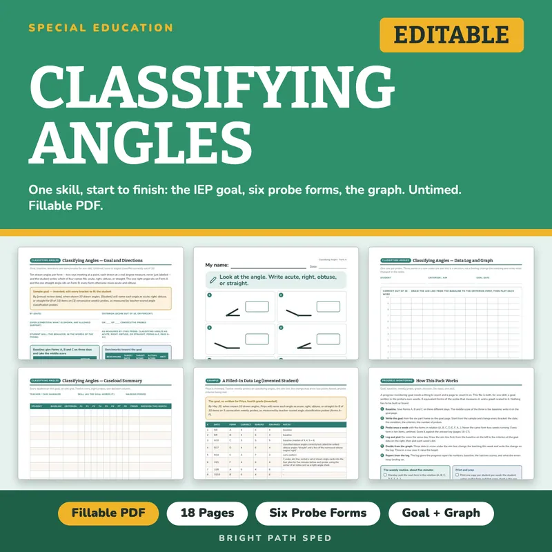 Classifying Angles Progress Monitoring Probes, image 1 of 4