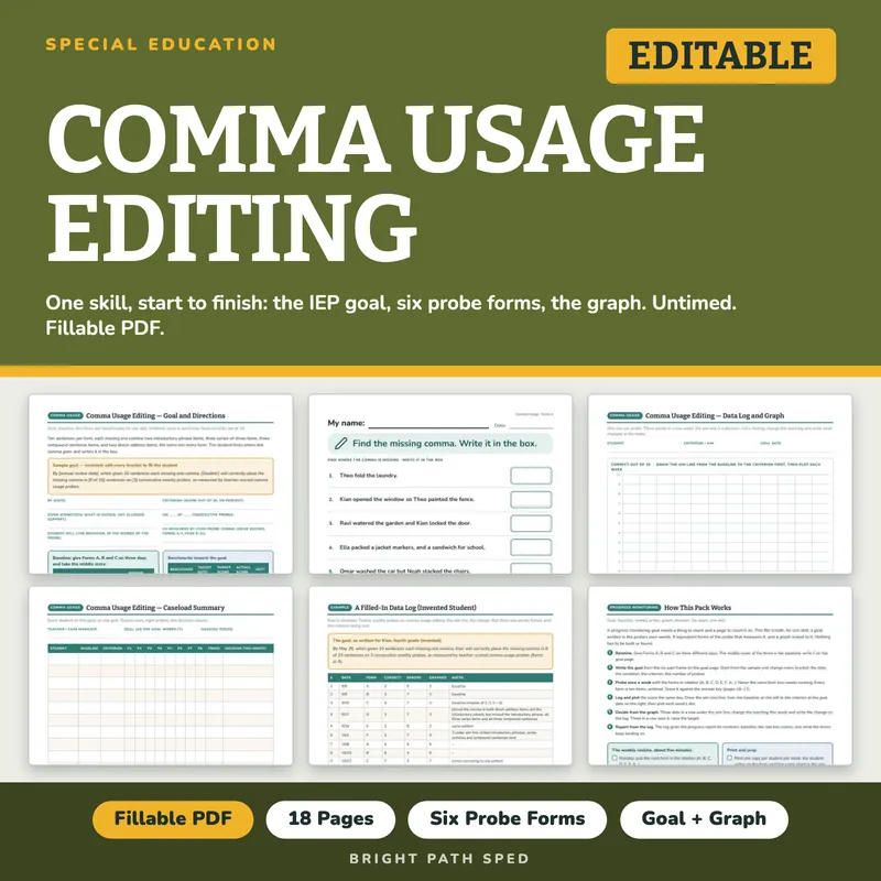 Comma Usage Editing Progress Monitoring Probes, image 1 of 4