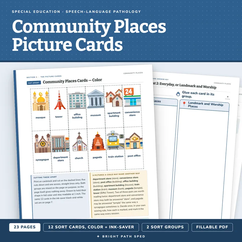 Community Places Picture Cards, image 1 of 4