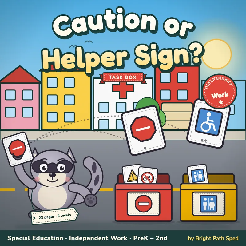 Community Signs Sort Task Box, image 1 of 4