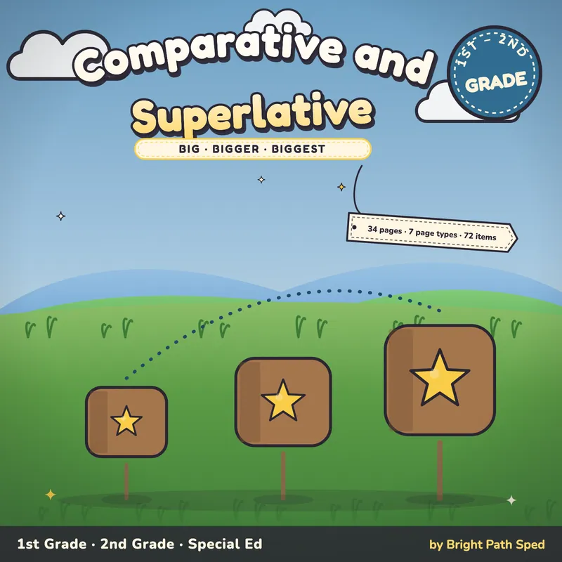 Comparative and Superlative Adjectives Worksheets, image 1 of 4
