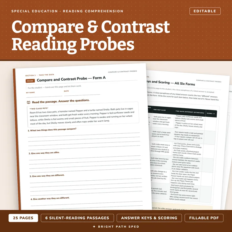Compare and Contrast Probes Editable, image 1 of 4
