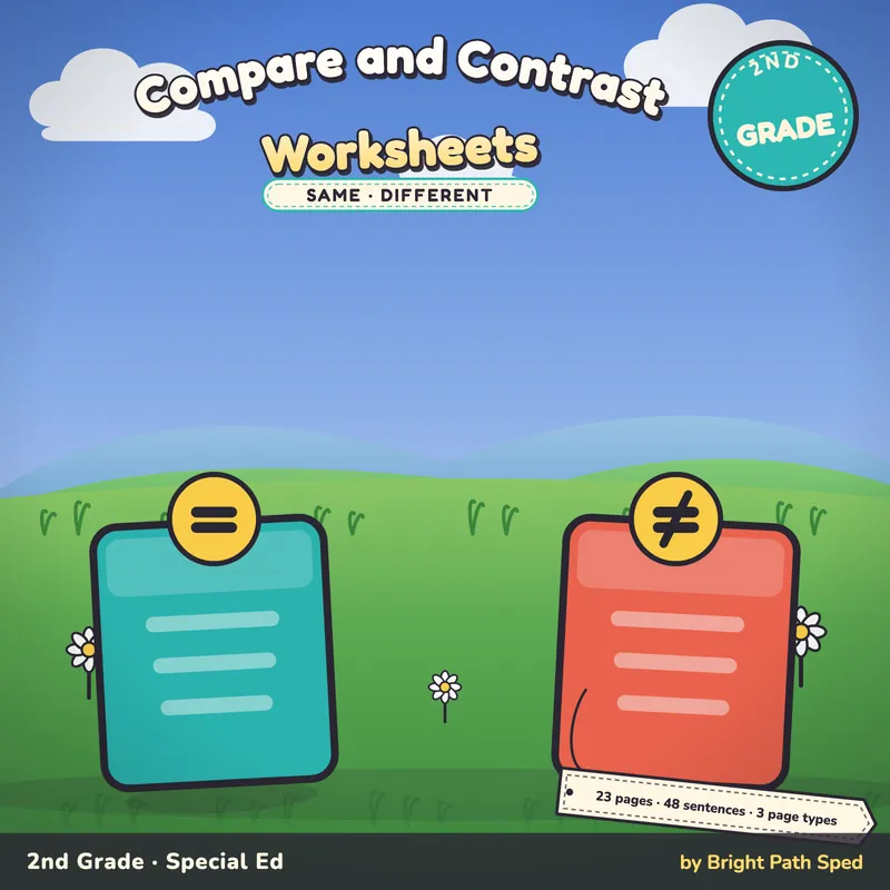 Compare and Contrast Worksheets, image 1 of 4