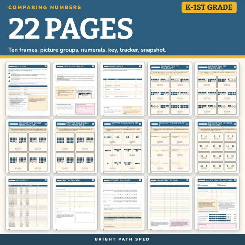 Comparing Numbers Worksheets, image 4 of 4