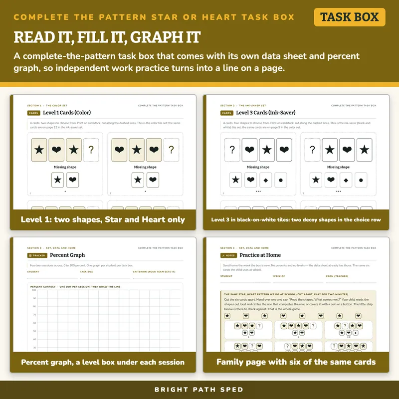 Complete the Pattern Star or Heart Task Box, image 3 of 4