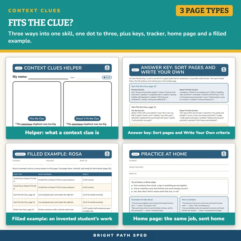 Context Clues Worksheets, image 3 of 4