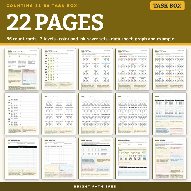 Counting 21-30 Picture Task Box, image 4 of 4