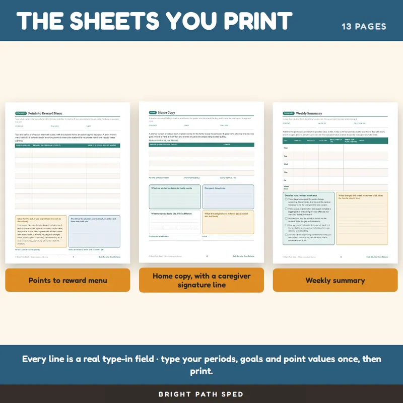 Daily Behavior Chart Editable, image 3 of 4