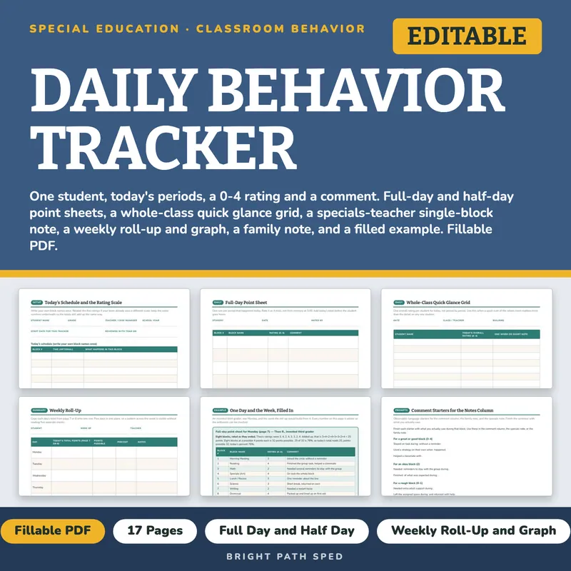 Daily Behavior Tracker, image 1 of 4