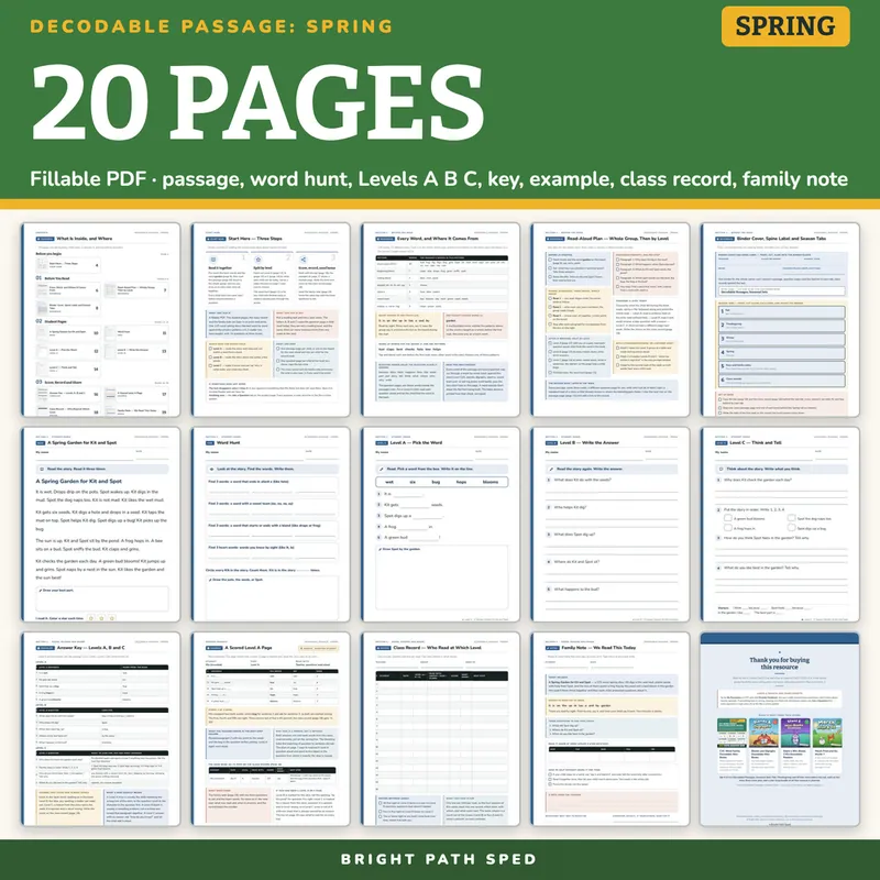 Decodable Passage Spring, image 4 of 4