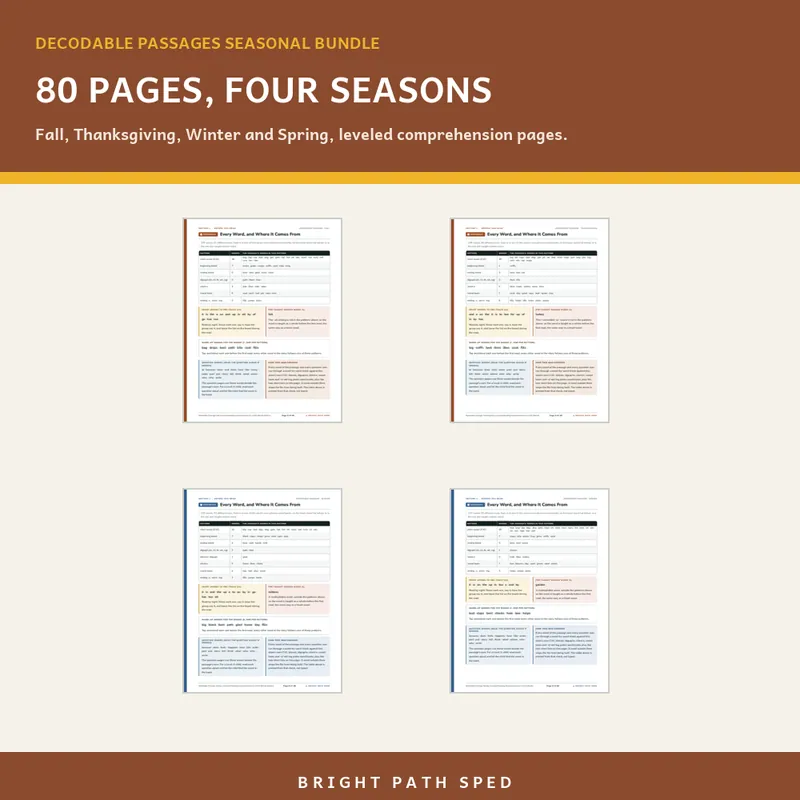 Decodable Passages Seasonal Bundle, image 3 of 3