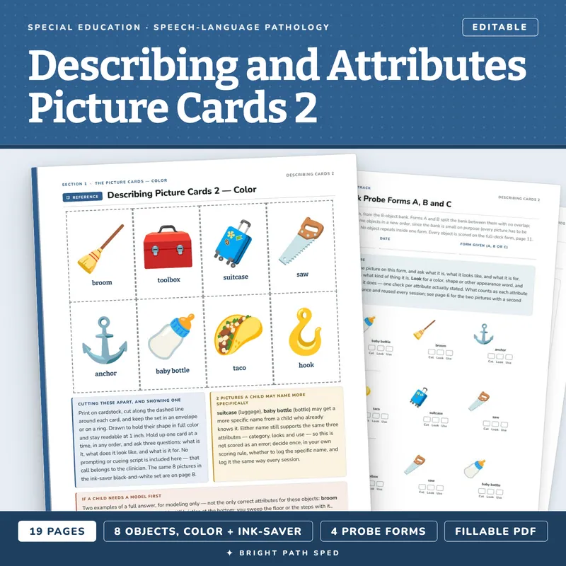 Describing and Attributes Picture Cards 2, image 1 of 4