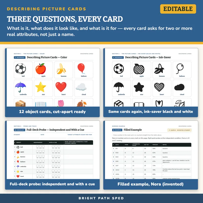 Describing and Attributes Picture Cards, image 3 of 4