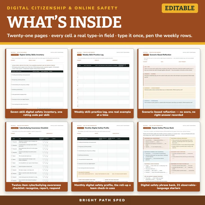 Digital Citizenship and Online Safety Awareness Editable, image 2 of 4