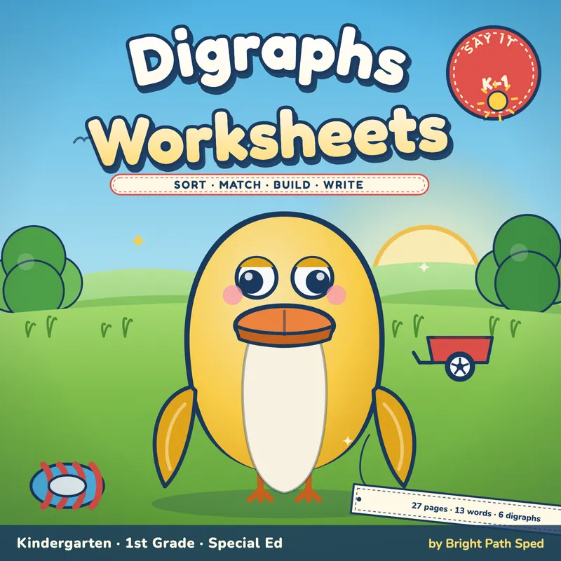 Digraphs Worksheets, image 1 of 4