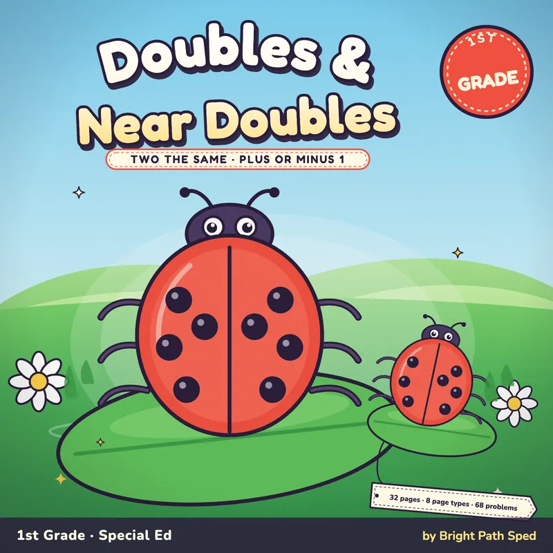 Doubles and Near Doubles Worksheets, image 1 of 4