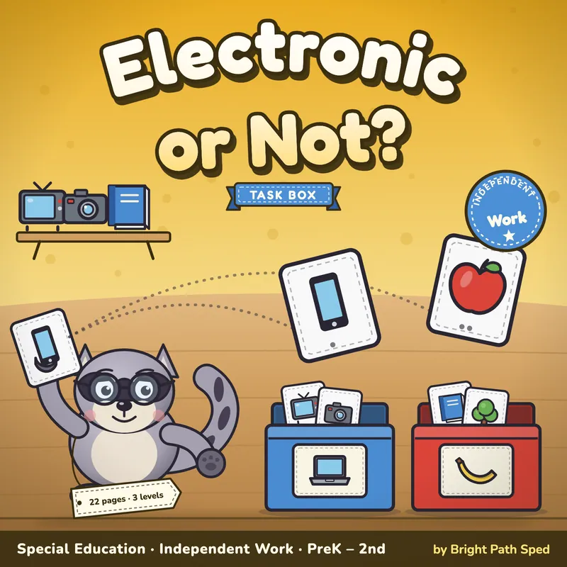 Electronics Sort Task Box, image 1 of 4