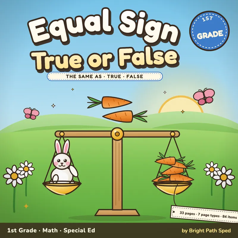 Equal Sign Worksheets, image 1 of 4