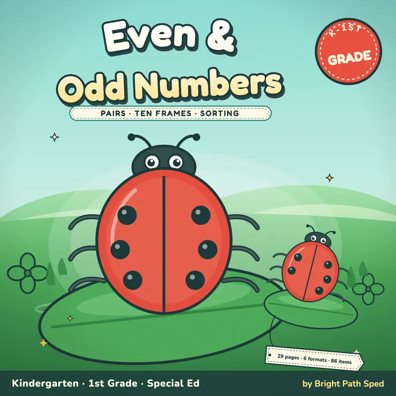 Even and Odd Numbers Worksheets, image 1 of 4