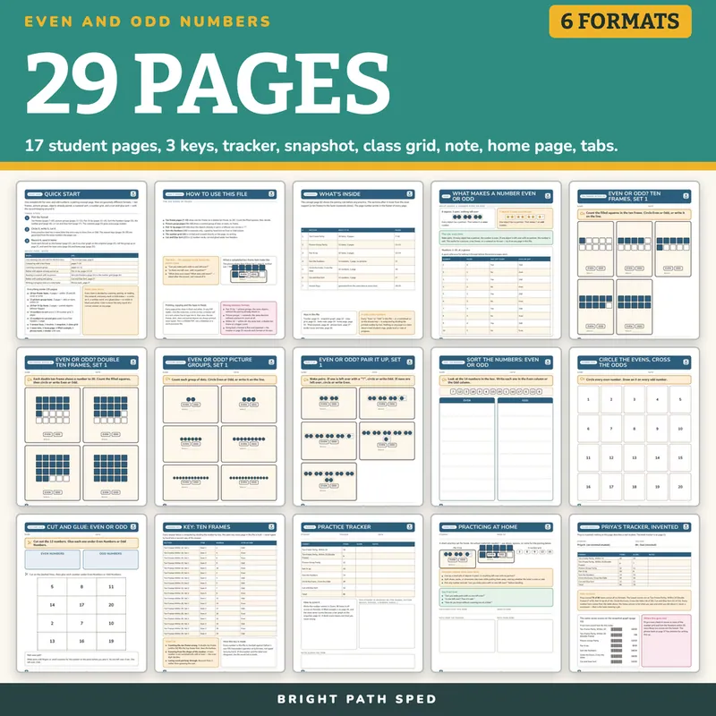 Even and Odd Numbers Worksheets, image 4 of 4