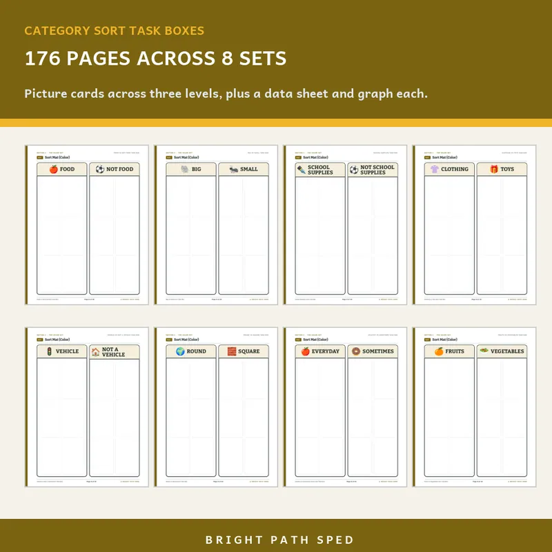 Everyday Category Sort Task Box Bundle, image 3 of 3