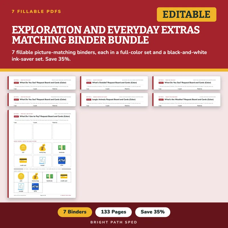 Exploration and Everyday Extras Matching Binder Bundle, image 1 of 3