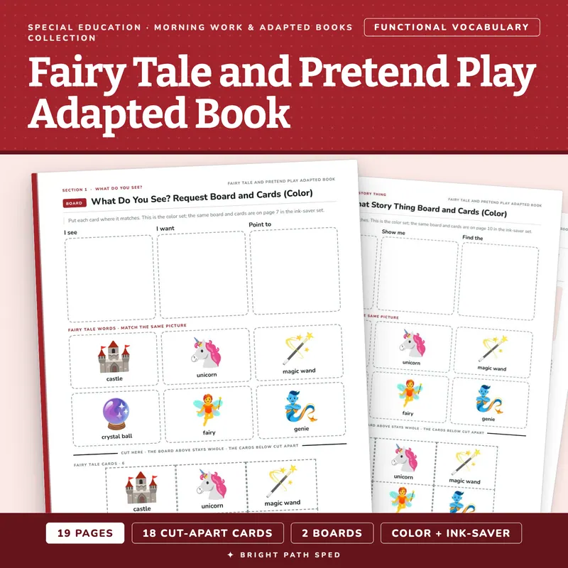 Fairy Tale and Pretend Play Adapted Book, image 1 of 4